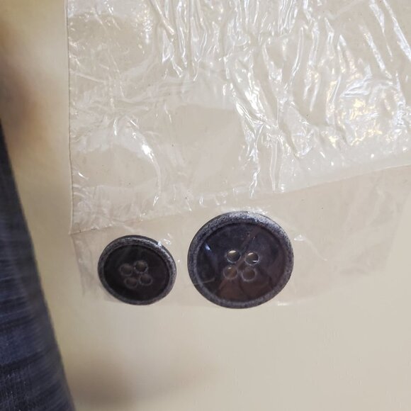 Bugatchi 2 button Linen Blazer Mens Size 42 Running Plaid Blue Gray double vent - Picture 10 of 13